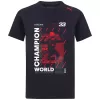 Red Bull Racing 2021 Max Verstappen Black World Champion T-Shirt - minef1