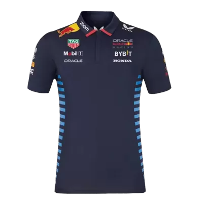 Red Bull F1 Racing Team Polo 2024 - Navy Plus Size(3XL-5XL) - minef1