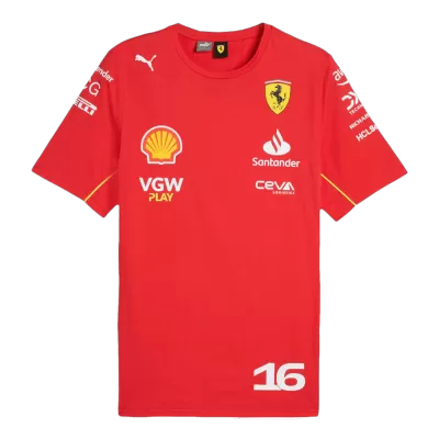 Charles Leclerc #16 Ferrari F1 Shirt 2024 - minef1